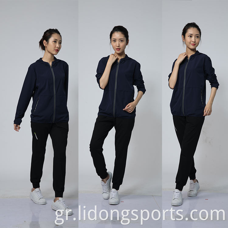 Κίνα Hot Sale Κοστούμια τζόκινγκ Εφαρμοσμένη αθλητική φόρμα Προσαρμοσμένη απλή φθηνή αθλητικά ρούχα για γυναίκες